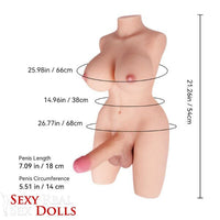 Thumbnail for Tantaly Dolls 54cm (1ft9') Transgender Torso Sex Doll
