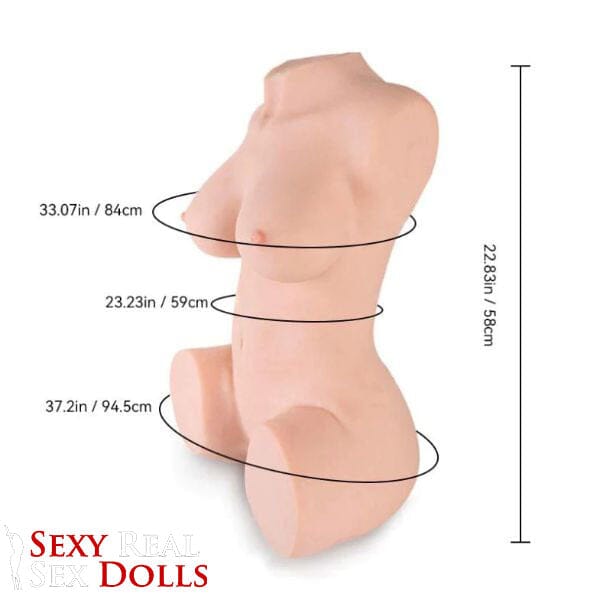 Tantaly Dolls 58cm (1ft 11') Sex Doll Torso with Realistic Booty