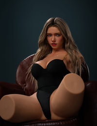 TOP CY Doll 110cm (3ft6') E-Cup  Blonde Silicone Torso Sex Doll  - Polly (ROS Head)