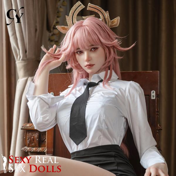 168cm (5ft6') F-Cup Life Size Anime Sex Doll Silicone - Miko, TOP CY Doll, , Sexy Real Sex Dolls