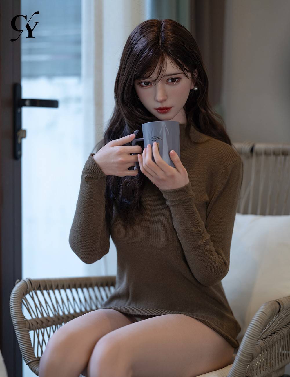 TOP CY Doll 168cm (5ft6")  Silicone Doll ROS Head w/ Natural Skin - F-Cup - Una