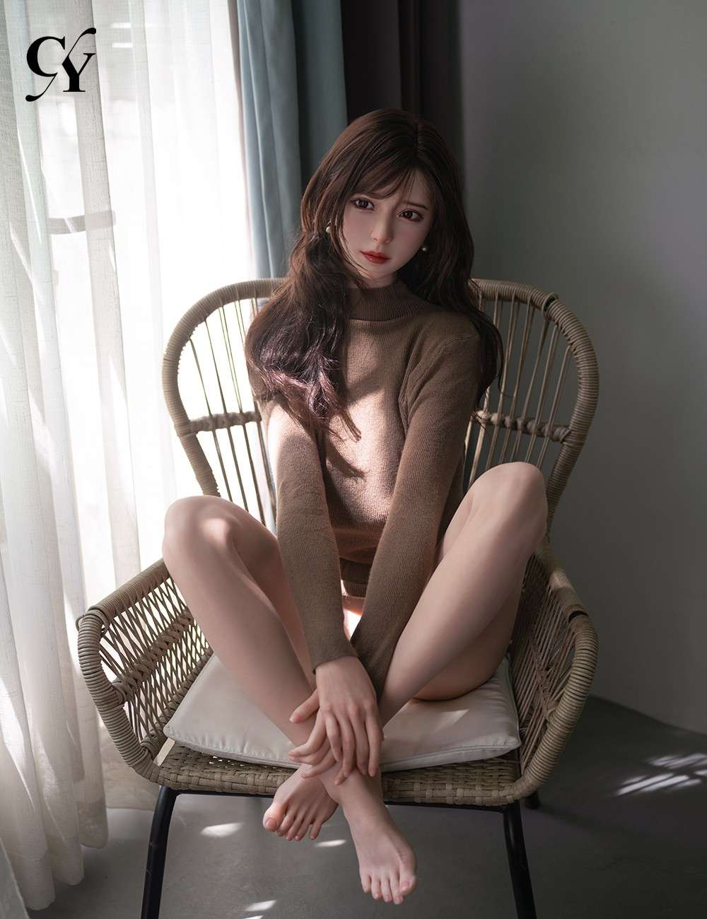 TOP CY Doll 168cm (5ft6")  Silicone Doll ROS Head w/ Natural Skin - F-Cup - Una