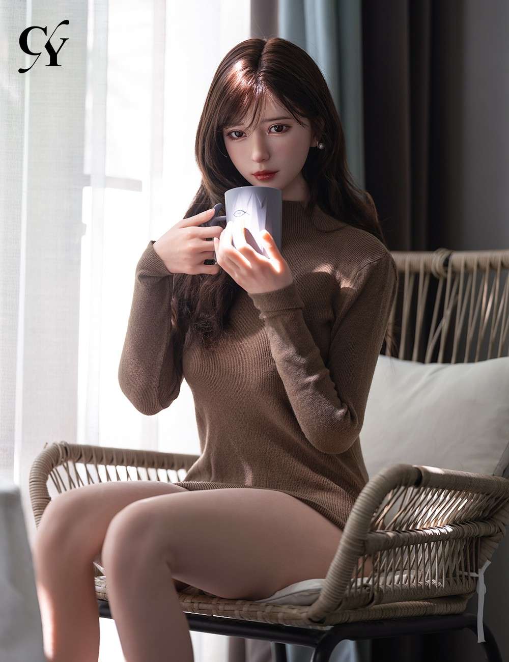 TOP CY Doll 168cm (5ft6")  Silicone Doll ROS Head w/ Natural Skin - F-Cup - Una