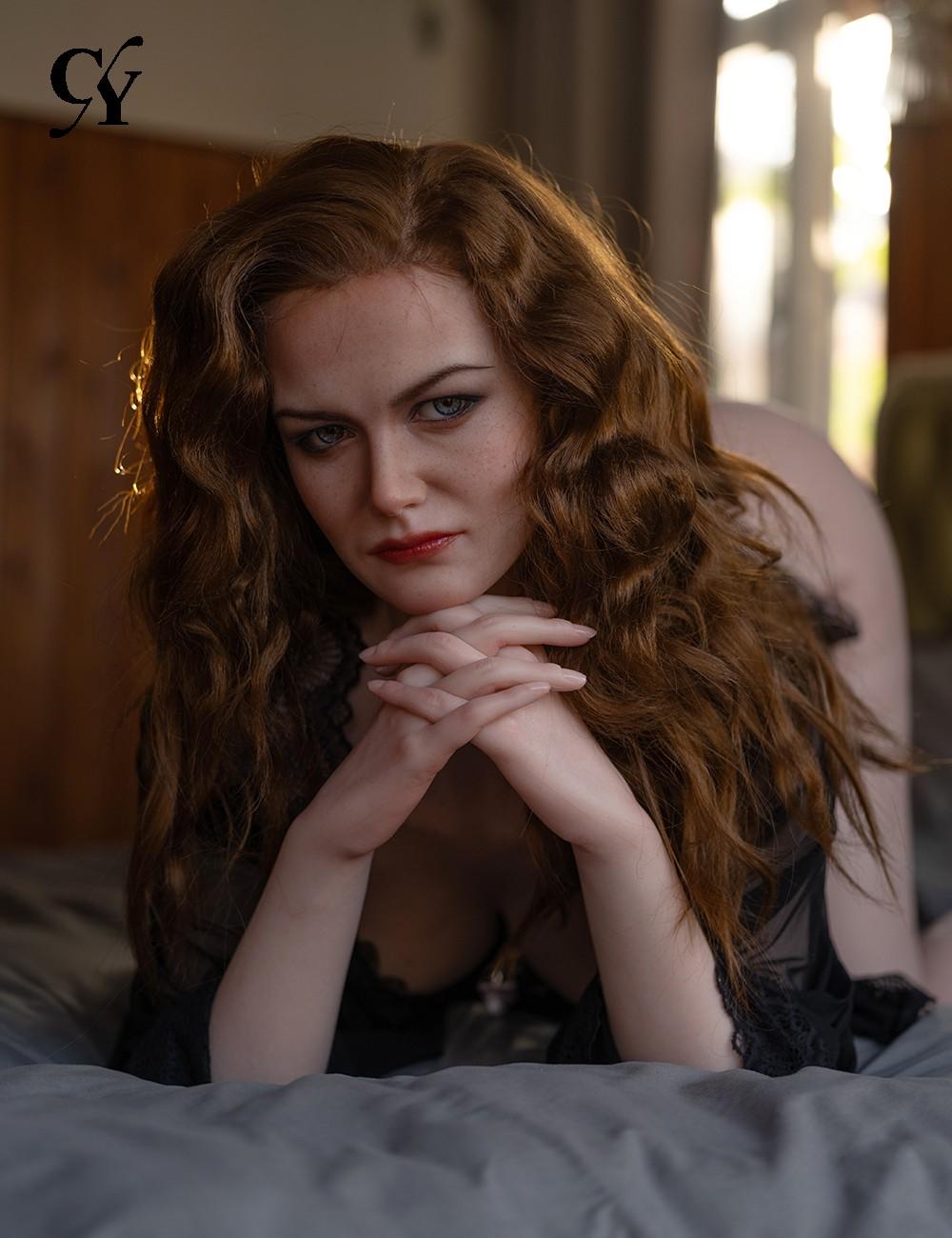 TOP CY Doll 176cm (5ft9') E-Cup Mature Looking Silicone Sex Doll - Rebecca ROS Head