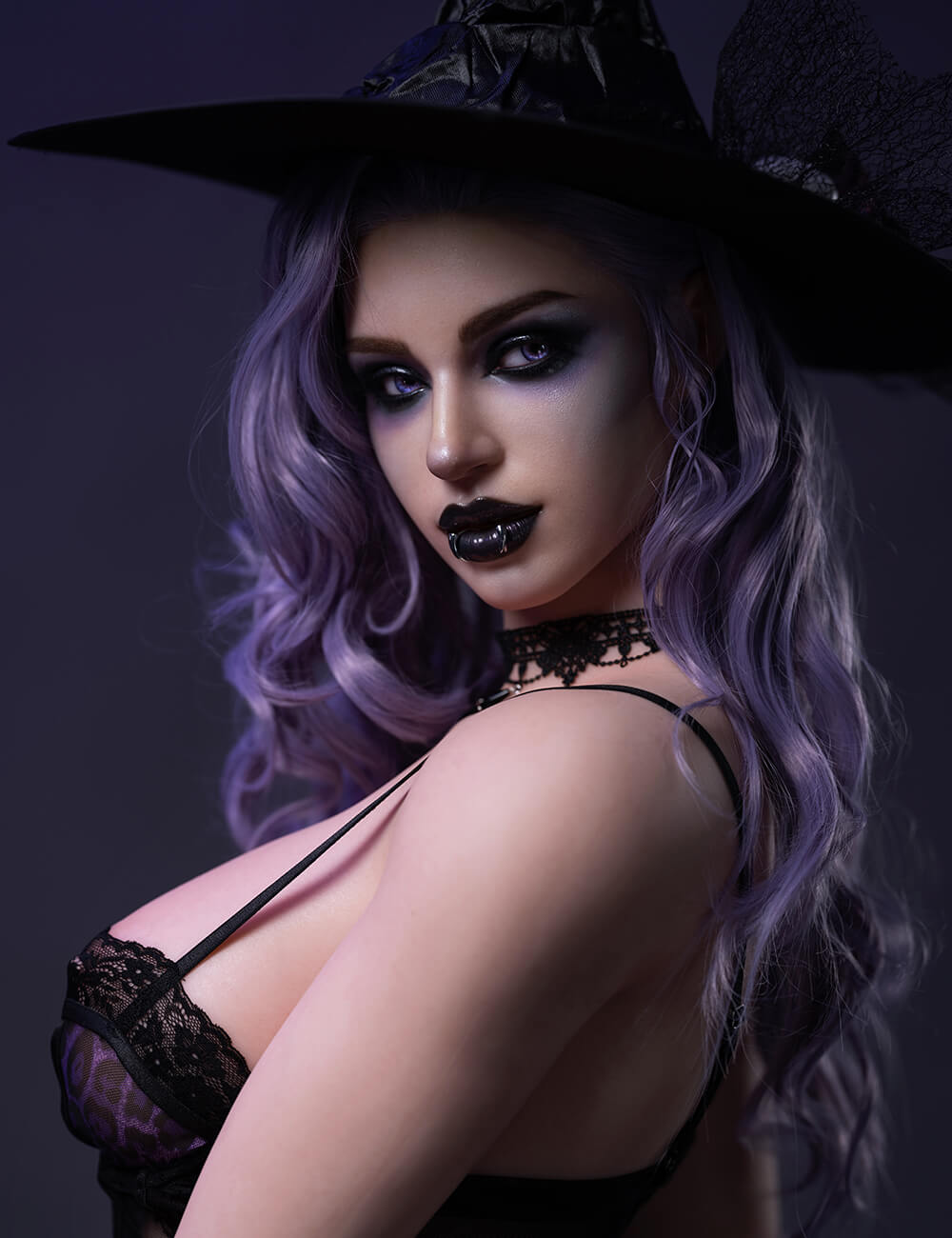 TOP CY Doll 176cm (5ft9") Sexy Witch Fantasy ROS Head Sex Doll - E-Cup - Elodie