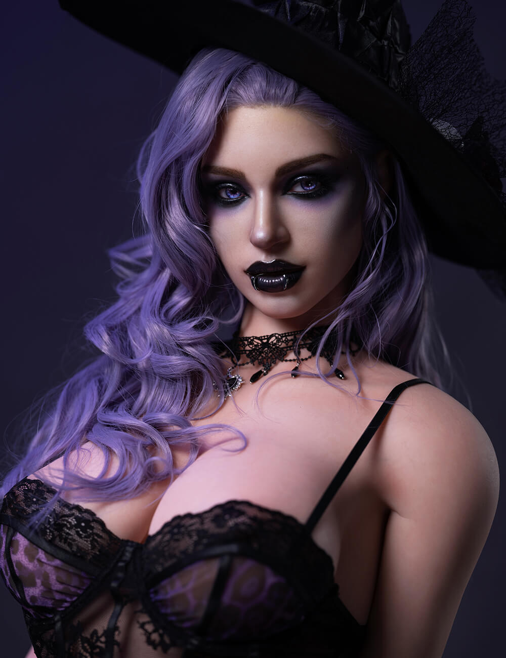 TOP CY Doll 176cm (5ft9") Sexy Witch Fantasy ROS Head Sex Doll - E-Cup - Elodie