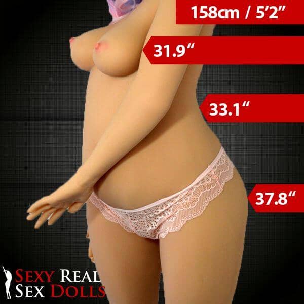 WM Dolls 158cm (5ft2") C-cup Fat Sex Doll
