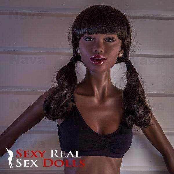 WM Dolls 168cm (5ft6') A-Cup Ebony Exclusive Nava African-American Sex Doll WM Dolls