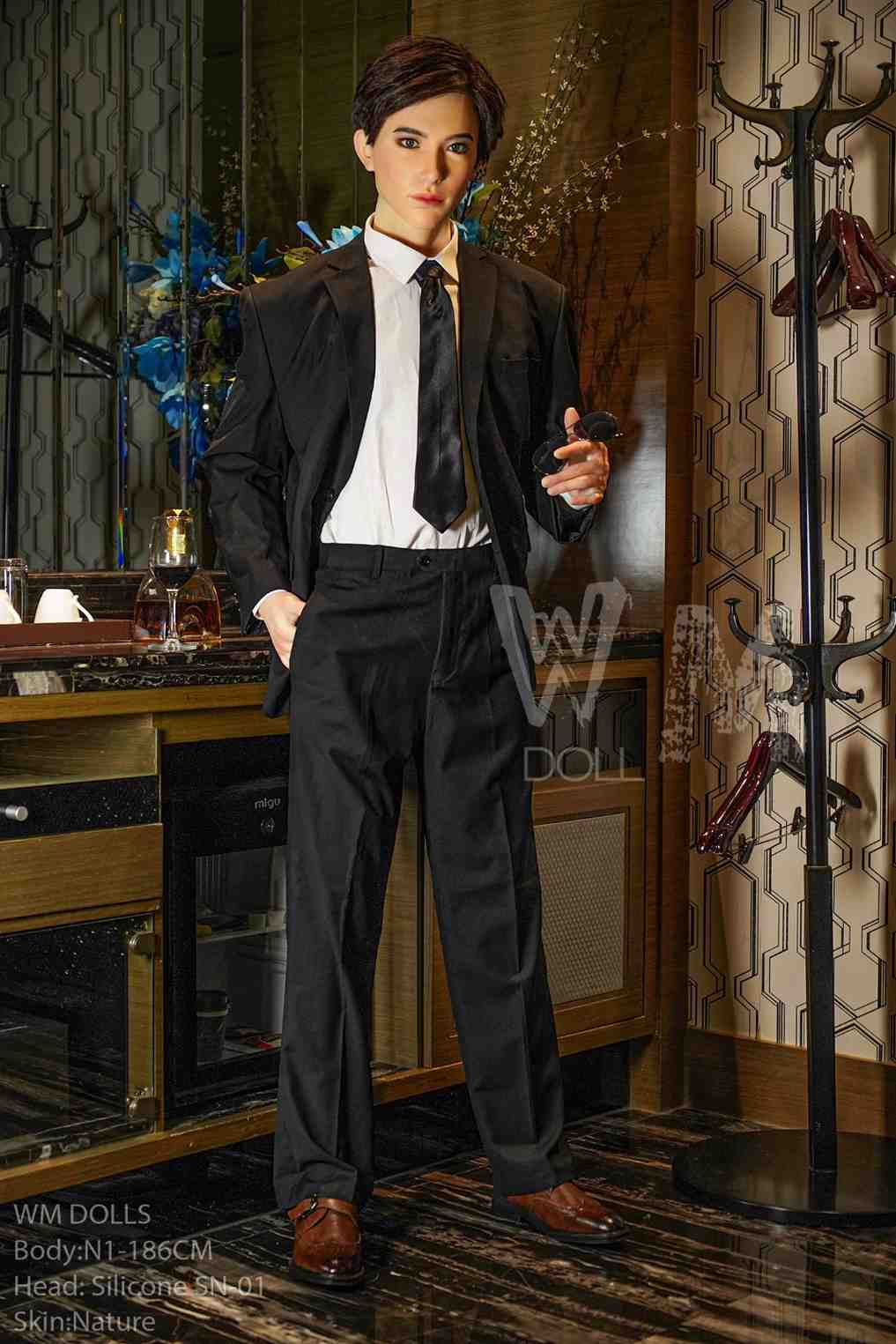 WM Dolls 186cm (6ft1") Ultra Light Silicone Sex Male Doll