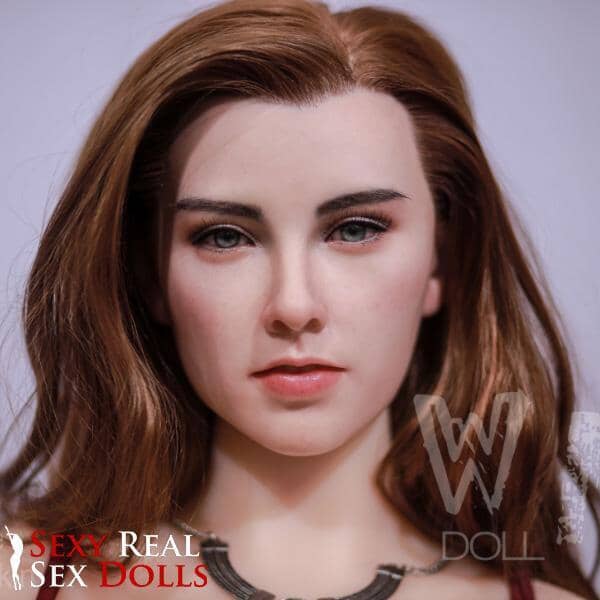 Silicone Fanny Head with Implanted hair by WM Dolls