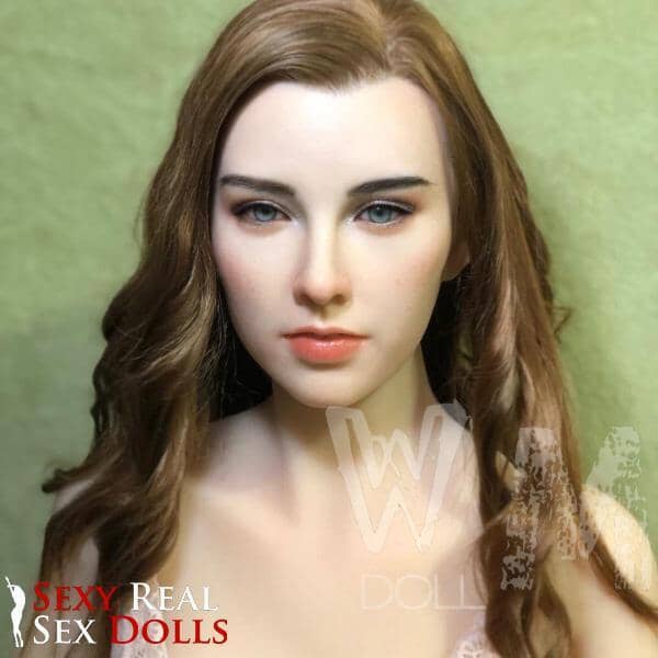 WM Dolls Silicone Fanny Head with Implanted hair by WM Dolls