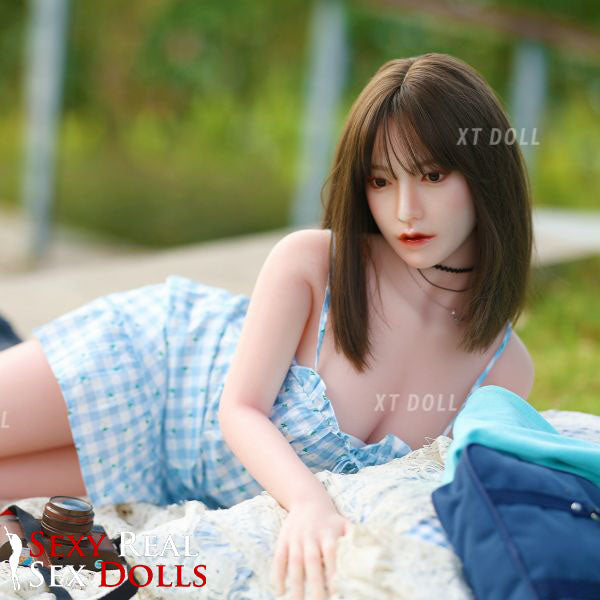 XT Dolls 150cm (4ft 11') D-Cup Asian Girl in Sexy Summer Dress Silicone Sex Doll - Hitomi