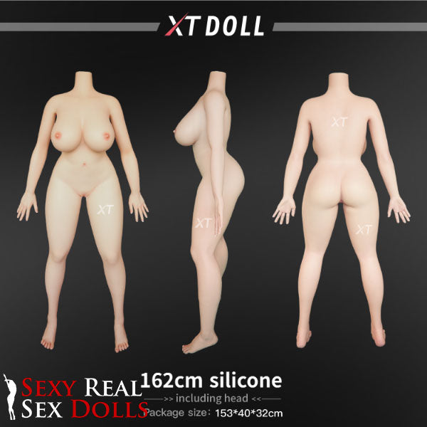 XT Dolls 162cm (5ft 4') G-Cup Curvy Body Silicone Brazilian Sex Doll - Everlynn