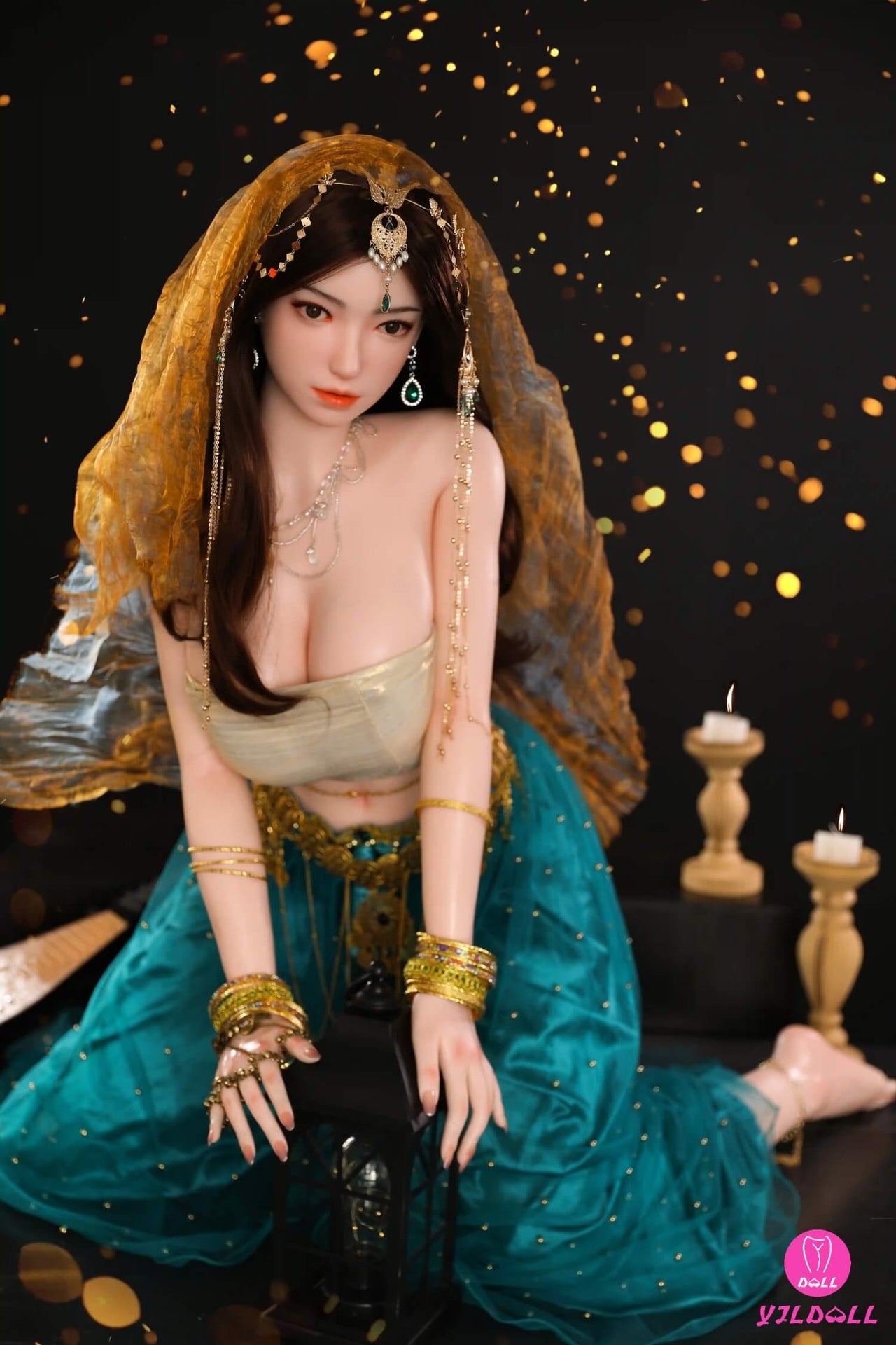 YJL Doll 163cm (5ft3") Sexy Hindi Head & Body One Piece Silicone Love Sex Doll - F-Cup - Jiya