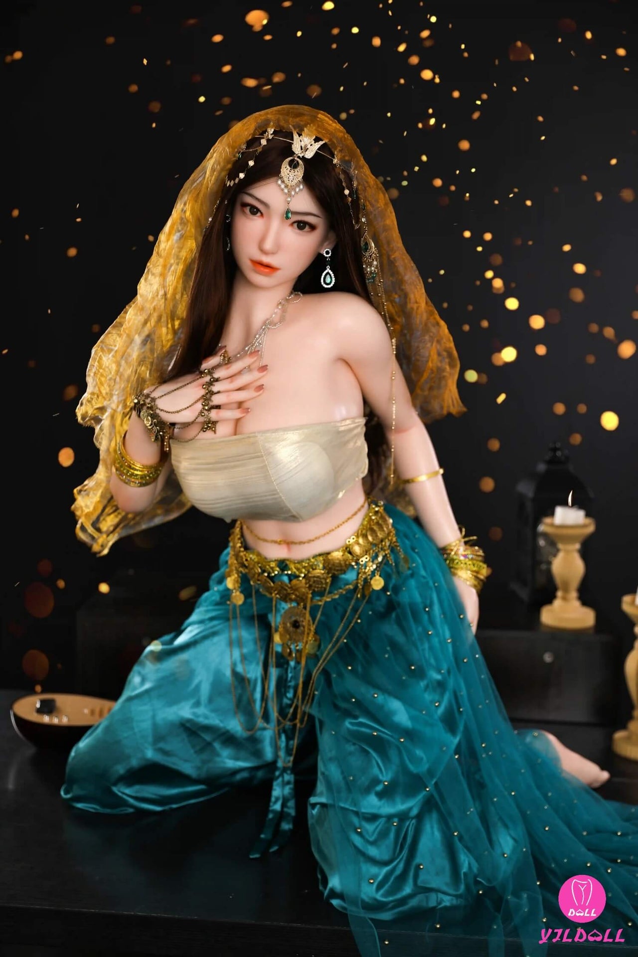 YJL Doll 163cm (5ft3") Sexy Hindi Head & Body One Piece Silicone Love Sex Doll - F-Cup - Jiya
